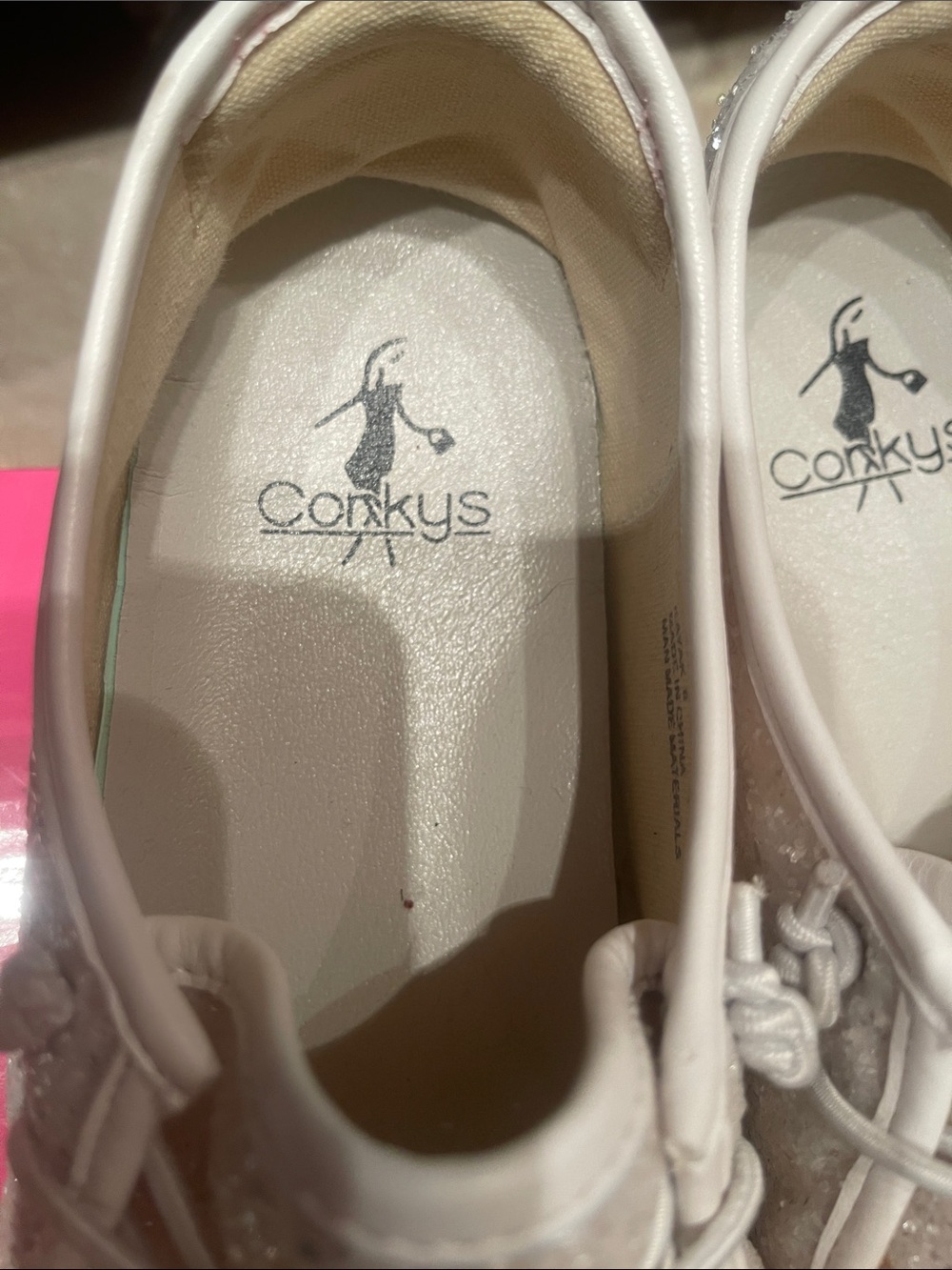 🤍Corkys Women Glitter Casual Loafers in White - Picture 3 of 6